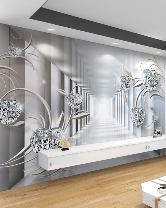 3D-tunnels fotobehang