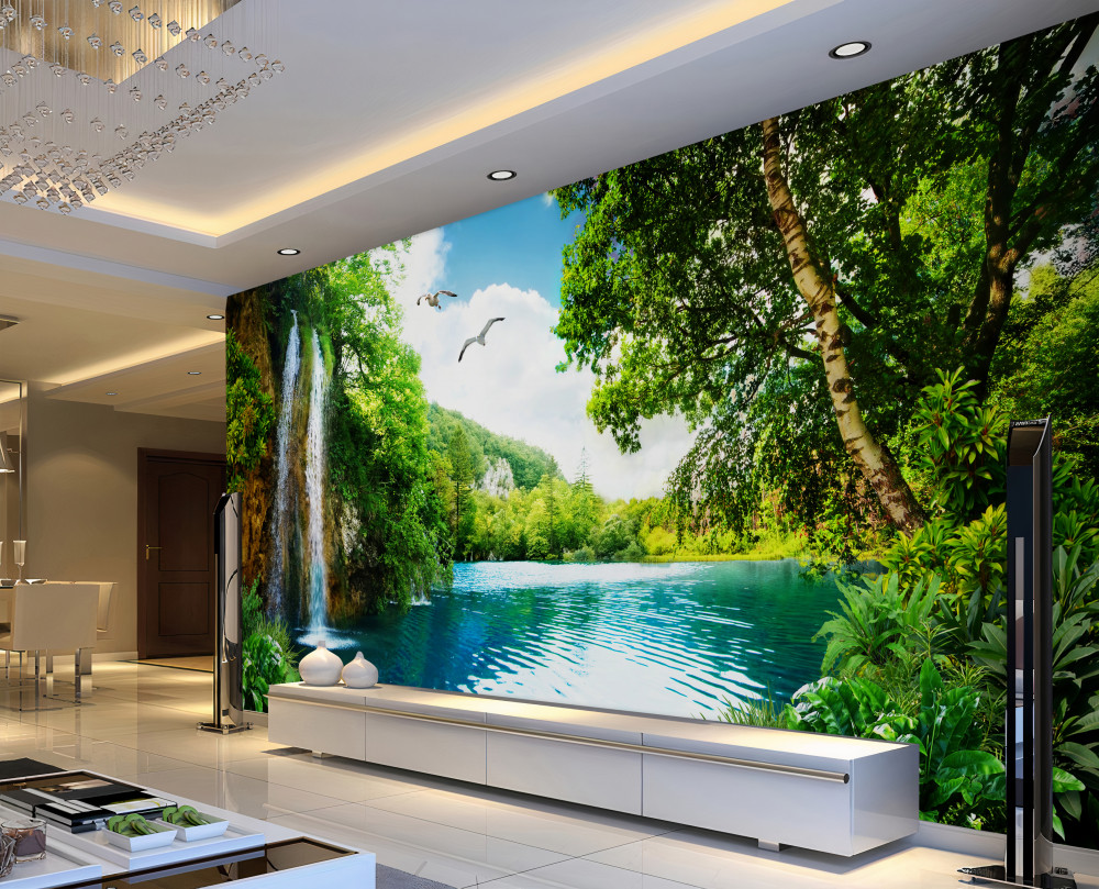 Waterval fotobehang